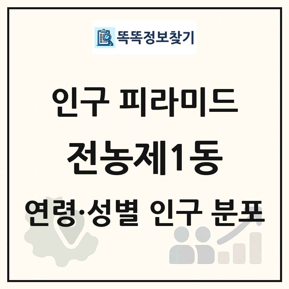 전농제1동 인구 피라미드 링크 그림
